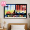 Coldplay Music Of The Spheres Poster At Gillette Stadium In Boston MA On July 15 16 2025 Sci-Fi City Artwork Home Decor Poster Canvas