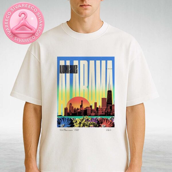 Alabama Shakes Music Live Show Poster For The Salt Shed OutDoors In Chicago Illinois On July 15 2025 Unisex T-Shirt