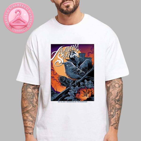 Alabama Shakes Show On July 22 2025 In Bentonville AR At The Momentary Unisex T-Shirts