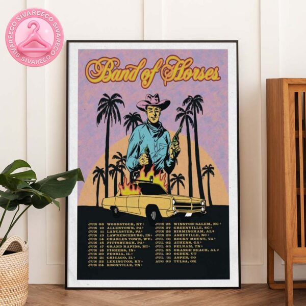 Band Of Houses Summer Tour July 2025 Dates And Locations Home Decor Poster Canvas