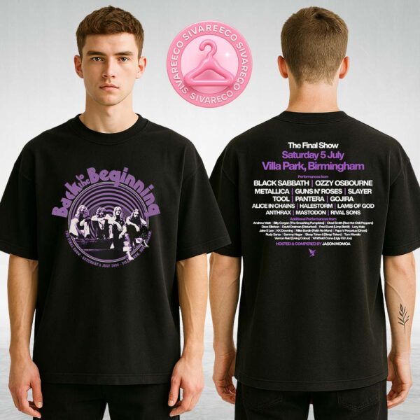 Black Sabbath Back To The Beginning Event Tee Two Sides Unisex T-Shirt