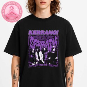 Black Sabbath Exclusive Tribute Tee In Collaboration With Kerrang On 1968–2023 Legacy Featuring Vintage Purple Artwork Unisex T-Shirt