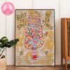 Bonnaroo Music And Arts Festival Poster At Great Stage Park In Manchester TN On June 12 To 15 2025 With Psychedelic Crystal Artwork Home Decor Poster Canvas