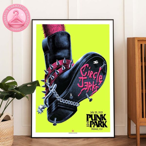 Circle Jerks Poster Music At The Punk In The Park In Denver CO On July 20 2025 Home Decor Poster Canvas
