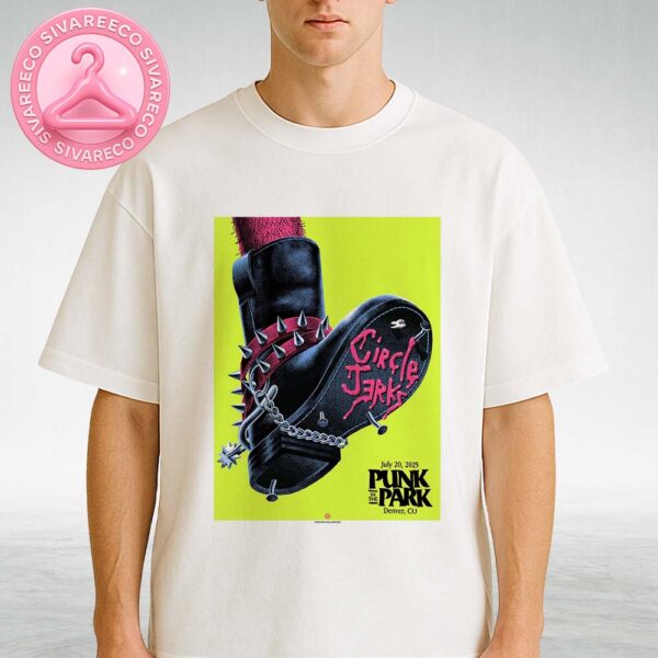 Circle Jerks Poster Music At The Punk In The Park In Denver CO On July 20 2025 Unisex  T-Shirt