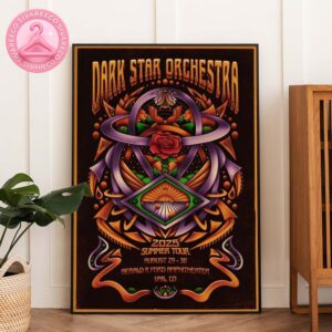 Dark Star Orchestra Psychedelic Tour Poster At The Gerald R Ford Amphitheater In Vail CO On August 29 30 2025 Home Decor Poster Canvas
