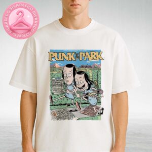 Descendents Concert Poster At Punk In The Park In Denver Colorado On July 19 2025 Cartoon Horror Twins Maze Artwork Unisex T-Shirt