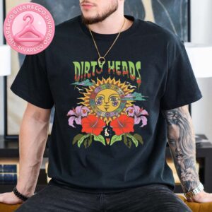 Dirty Heads California Sunshine Featuring Psychedelic Sun And Hibiscus Artwork Unisex T-Shirt