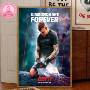 Dustin Poirier Diamond Are Forever UFC 318 2025 Home Decor Canvas Poster