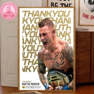 Dustin Poirier The Diamond Thank You Home Decor Canvas Poster