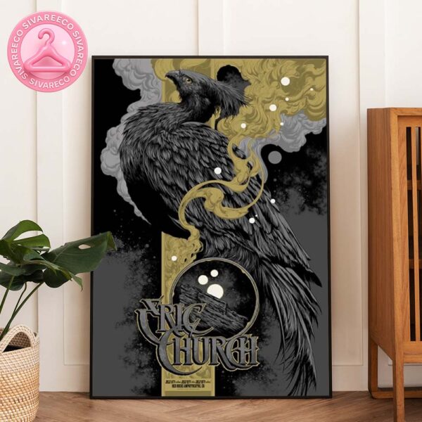 Eric Church Live Poster At Madison Square Garden In New York On July 8–10 2025 Phoenix Rebirth Stage Home Decor Poster Canvas