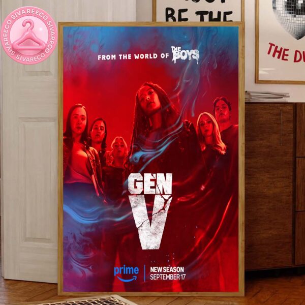 Gen V 2025 Season 2 Official Poster Releasing September 17 The Boys Home Decor Canvas Poster