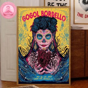 Gogol Bordello Warped Tour 30 Years On July 26 17 2025 At Long Beach CA Home Decor Canvas Poster
