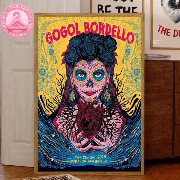 Gogol Bordello Warped Tour 30 Years On July 26 17 2025 At Long Beach CA Home Decor Canvas Poster