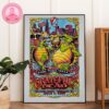 Grateful Dead 50th Anniversary Concert Poster At Soldier Field In Chicago IL On July 4 2015 With Dancing Bears And Psychedelic Stage Artwork Home Decor Poster Canvas