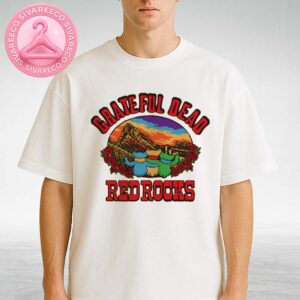 Grateful Dead Dancing Bears T-Shirt At Red Rocks Amphitheatre In Morrison Colorado Sunset Edition Unisex T-Shirt