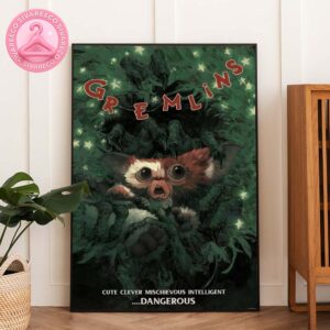 Gremlins Movie Poster Featuring Gizmo Surrounded By Shadows Cute But Dangerous Horror Tribute Art Home Decor Poster Canvas