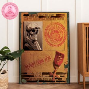 Guns N Roses Poster Report From 24 Live At Dahls Arena In Trondheim Norway July 2 2025 Home Decor Poster Canvas
