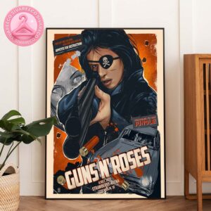 Guns N’ Roses Tour Poster At Strawberry Arena In Stockholm Sweden On July 4 2025 Home Decor Poster Canvas
