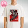 Iron Maiden Eddie’s Dive Bar Poster Yellow Horror Illustration at Naviglio in Padova Italy On July 12 2025 Two Sides Unisex T-Shirt