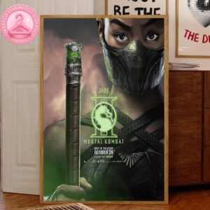Jade Mortal Mortal Kombat II Movie Official Releasing On October 24 2025 Home Decor Canvas Poster