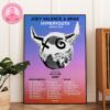 Jonas Brothers Tour Poster Pastel Blue Tattoo Flash Design at Prudential Center in Newark New Jersey Tattoo Tour 2025 Home Decor Poster Canvas