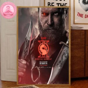 Kano Mortal Kombat II Movie Official Releasing On October 24 2025 Home Decor Canvas Poster
