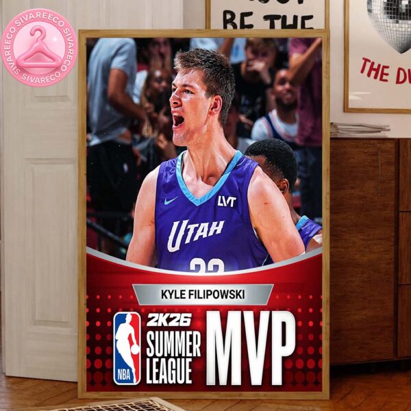 Kyle Filipowski MVP NBA 2k26 Summer League Home Decor Canvas Poster