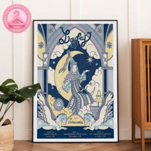 Laufey Serenades Tour Poster At St Michaels Church In Liverpool UK On July 3 2025 Featuring Dreamy Celestial Fairytale Artwork Home Decor Poster Canvas