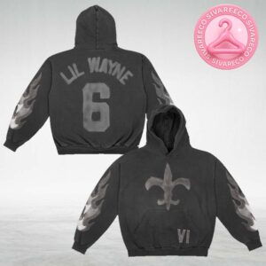 Lil Wayne Flames VI Hoodie With New Orleans Crest Design All Over Print Shirt