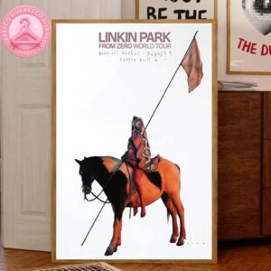 Linkin Park From Zero World Tour 2025 At Centre Bell Montreal Québec On August 5 Home Decor Canvas Poster