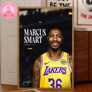 Marcus Smart Welcome to LA Lakers NBA 2025 Home Decor Canvas Poster