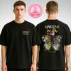 ACDC Whole Lotta Rosie Tour T-Shirt – PWRUP Concert Dates Front & Back Print – Madrid 2025 Rock Band Two Sides Unisex T-Shirt