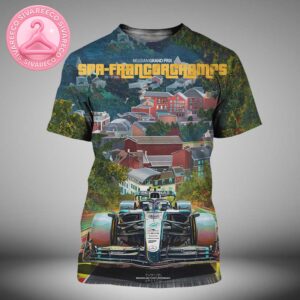 Mercedes AMGF1 Belgian Grand Prix Spa-Francorchamps F1 25 27 July All Over Print Shirt