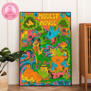 Modest Mouse Limited Edition Tour Poster At Knitting Factory In Boise ID On June 29 2025 Home Decor Poster Canvas