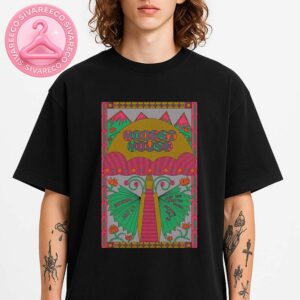 Modest Mouse Official Festival Poster At Snow King Mountain Resort In Jackson WY On July 6 2025 With Psychedelic Mountain Artwork And Retro Color Palette Unisex T-Shirt