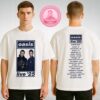 Oasis Unisex T-Shirt With Spray Logo Design On 2025 World Tour Official Band Merch For Global Fans Two Sides Unisex T-Shirt