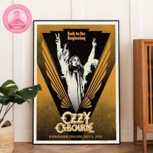 Ozzy Osbourne Concert Poster At Utilita Arena In Birmingham England On July 5 2025 With Back To The Beginning Artwork Home Decor Poster Canvas