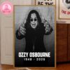 Ozzy Osbourne RIP Black Sabbath In loving Memories 2025 Home Decor Canvas Poster