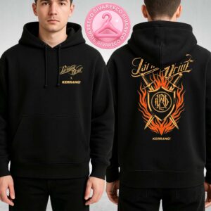 Parkway Drive Hoodie With Swords and Fire Crest Design From Kerrang 2025 Collaboration Two Sides Unisex Hoodie