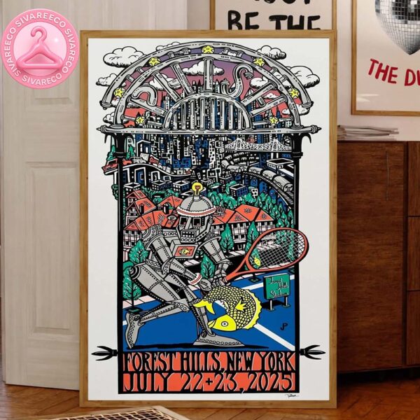 Phish Concert Forest Hills In New York On July 22 23 2025 Home Decor Canvas Poster