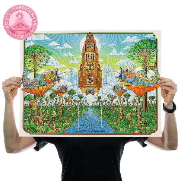 Phish Concert Poster At Schottenstein Center In Columbus OH Surreal Botanical Art By Dylan Fant Home Decor Poster Canvas