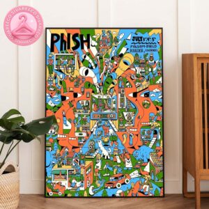 Phish Live Show Music Poster At Folsom Field In Boulder Colorado On July 3-4-5 2025 Home Decor Poster Canvas