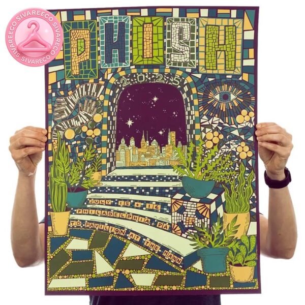 Phish Show Poster For TD Pavilion At The Mann In Philadelphia PA On July 15 And 16 2025 Home Decor Poster Canvas