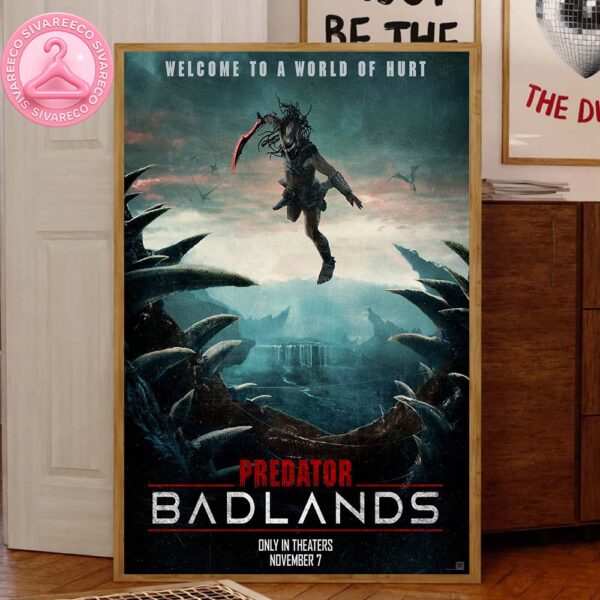 Predators Badlands 2025 Only In Theaters Official Poster Releasing November 7 Home Decor Canvas Poster