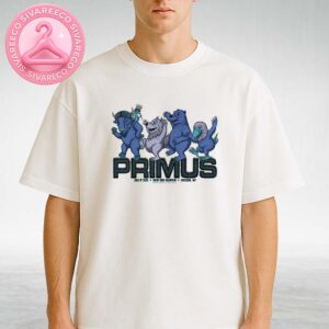 Primus Concert Poster At Snow King Mountain In Jackson WY On July 8 2025 With Dancing Creature Parade Artwork Unisex T-Shirt