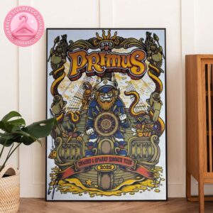 Primus Onward And Upward Summer Tour 2025 Poster Featuring Nautical Pirate Ship Captain Artwork Home Decor Poster Canvas