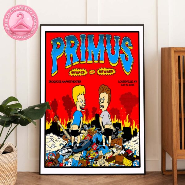 Primus Poster Concert Music At The Iroquois Amphitheater In Louisville Ky On July 25 2025 Home Decor Poster Canvas