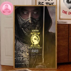 Scorpion Mortal Kombat II Movie Official Releasing On October 24 2025 Home Decor Canvas Poster