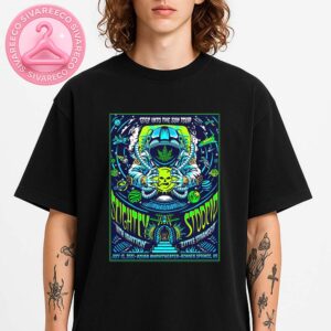 Slightly Stoopid Tour Poster Full Color Psychedelic Astronaut Print at Azura Amphitheater in Bonner Springs Kansas on July 13 2025 Unisex T-Shirt